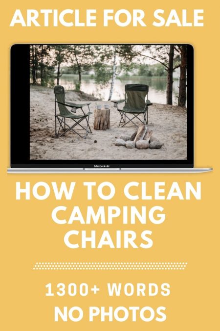 How to clean camping chairs